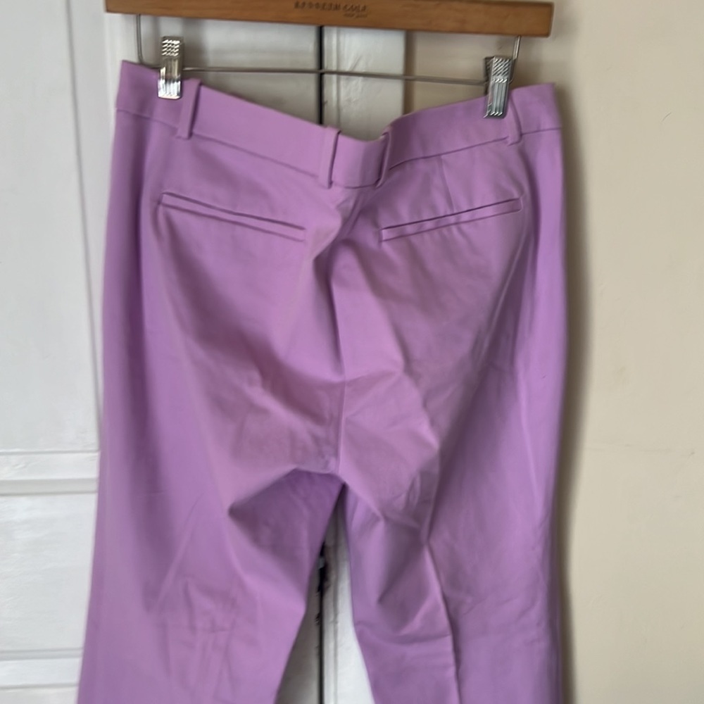 J Crew Maddie Straight Leg Pant Purple Dress Pants Size 12P - Picture 7 of 7